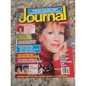 Vintage October 1986 LADIES HOME JOURNAL Magazine Carol‎ Burnett Liz Taylor 80's